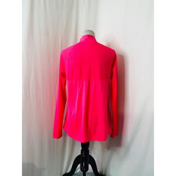Danskin Women's Shirt Pink Half Zip Long Sleeve High Neck Athletic Size Large - Picture 4 of 7